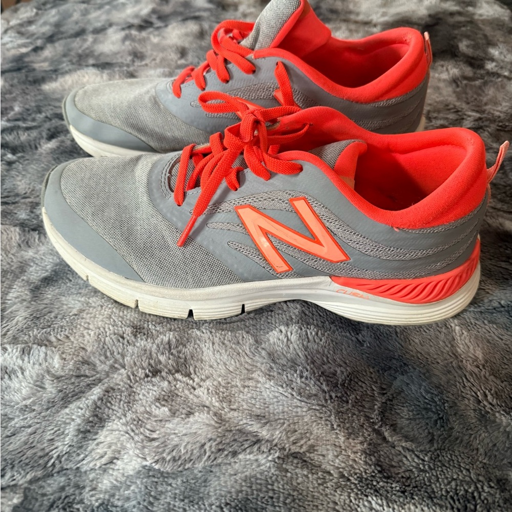 New Balance Red and Gray Athletic Shoes